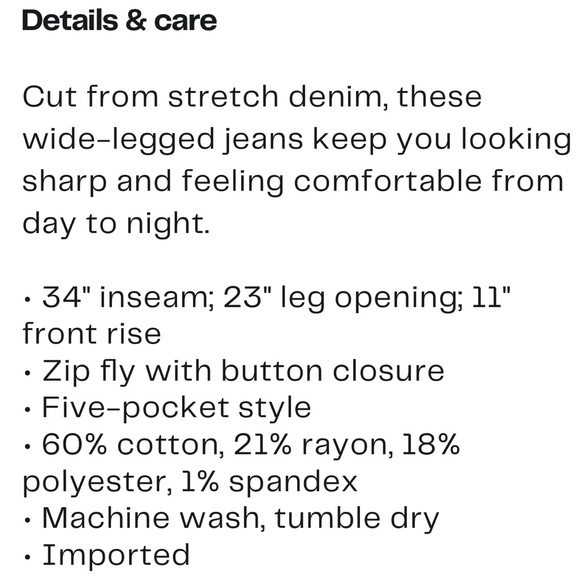 NWT Joe’s Jeans Wide Leg - Picture 5 of 10